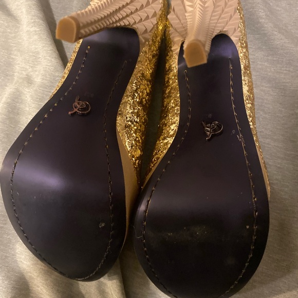 Rachel Roy heels rose gold sparkling heels - Picture 3 of 3